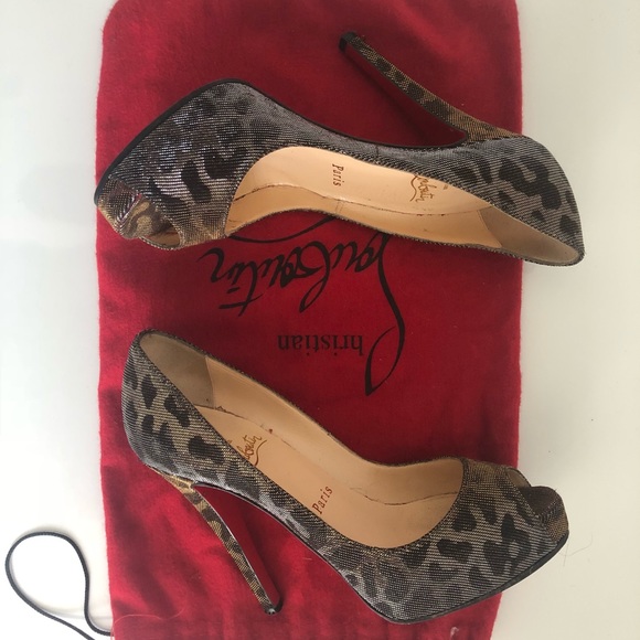 Sparkle effect leopard Christian Louboutins - Picture 5 of 5